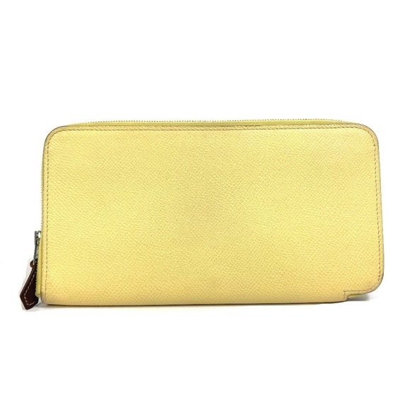 HERMES Yellow Leather Wallet - Picture 1 of 15